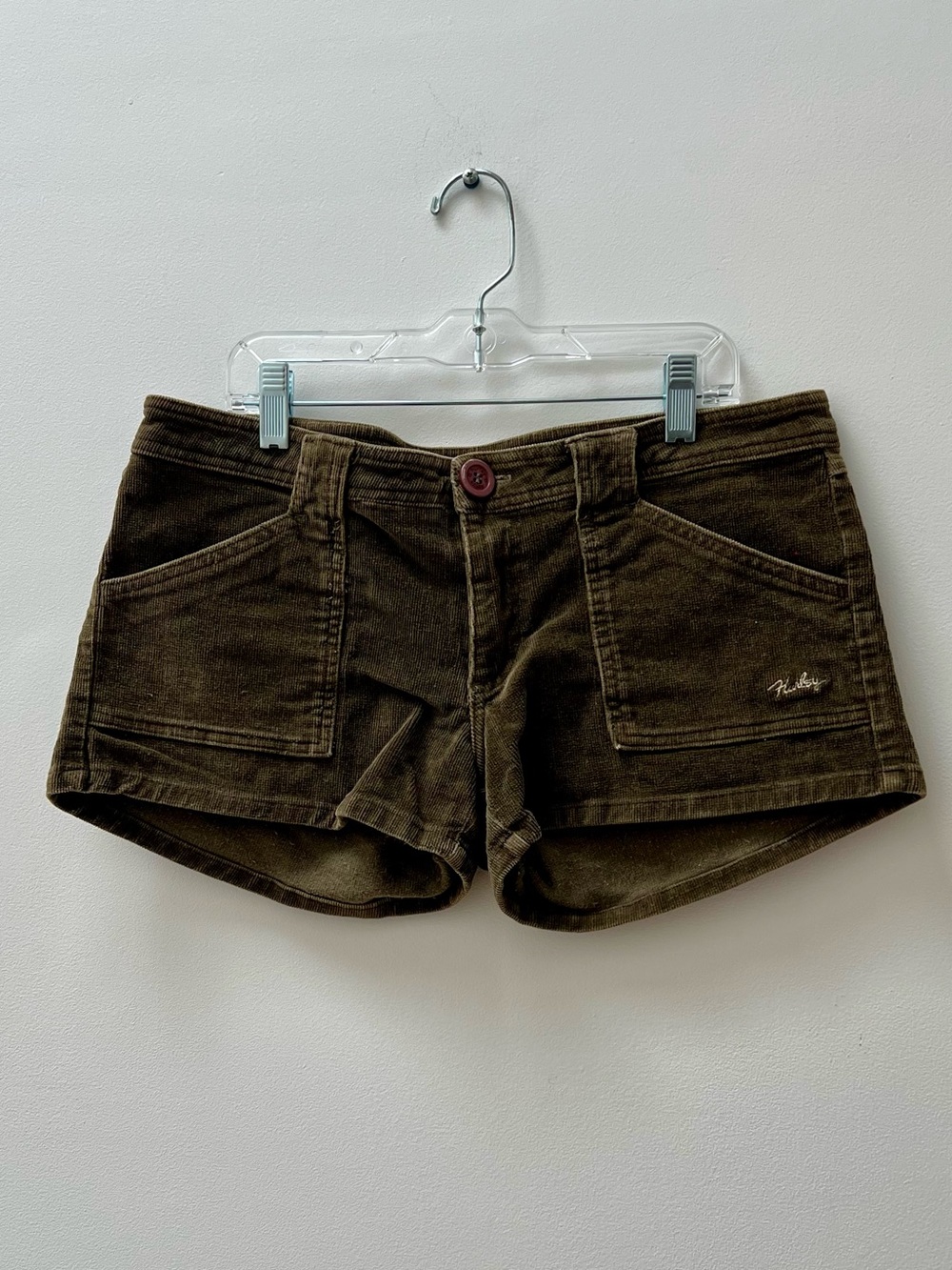Vintage Hurley Corduroy Women’s Shorts in Olive Brown
